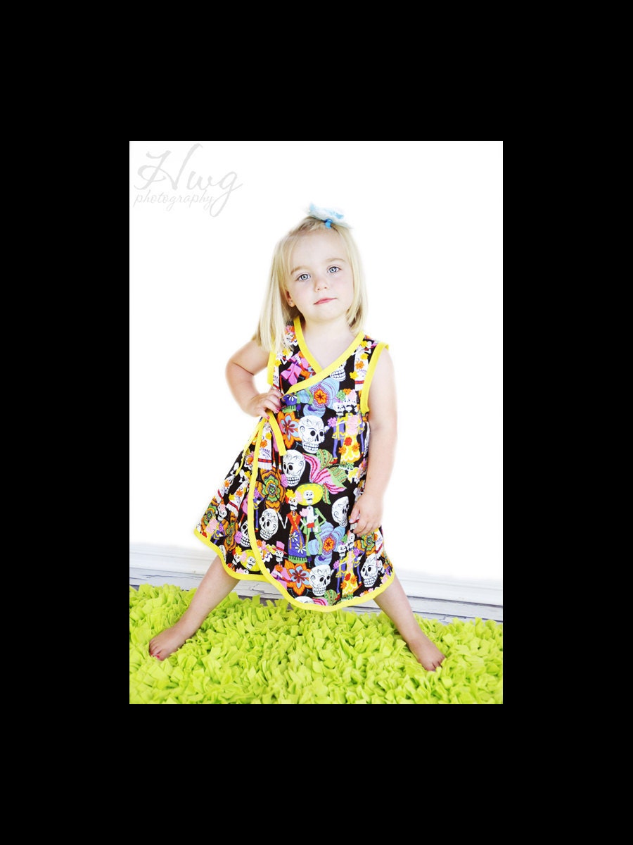 New Day of the Dead Toddler Dress 2t,3t