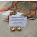 Two Cups Message Box with Antique Coin and Chinese Zipper Bag