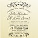 DIY Wedding invitation vintage design typewriter font rubber stamp clear block mounted -style 6020INVITATION - custom wedding stationary