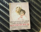 Vintage French Vaccine ad Flat magnet