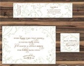 Wedding Reception Stationery - Printable DIY Designs- Pick 2 from the Splendid Suite