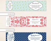 Printable Address Label, Wrap Around Address Label, DIY printable