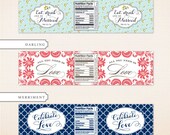 Printable Water Bottle Label - DIY Water Label, Print at home