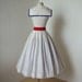 vintage 1950's dress ...JERRY GILDEN spectator white cotton quintessential sailorette sailor victory full skirt pin-up sundress