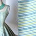 vintage 1950's dress ...best MR. MORT one shoulder asymmetrical crisp cotton striped full circle skirt pin-up party summer sun dress