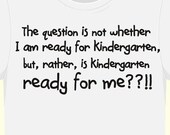 Personalized childrens ready for me funny back to school Tshirt