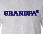 Customized grandpa to number of grandkids Tshirt
