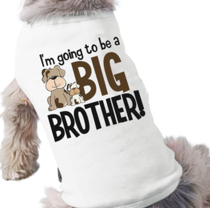 big brother dog shirt - I'm going to be a big brother personalized dog tshirt perfect for first baby pregnancy announcement