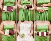 Bridesmaids clutches and gifts custom made in your color scheme