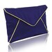 Purple and gold satin Katerina clutch