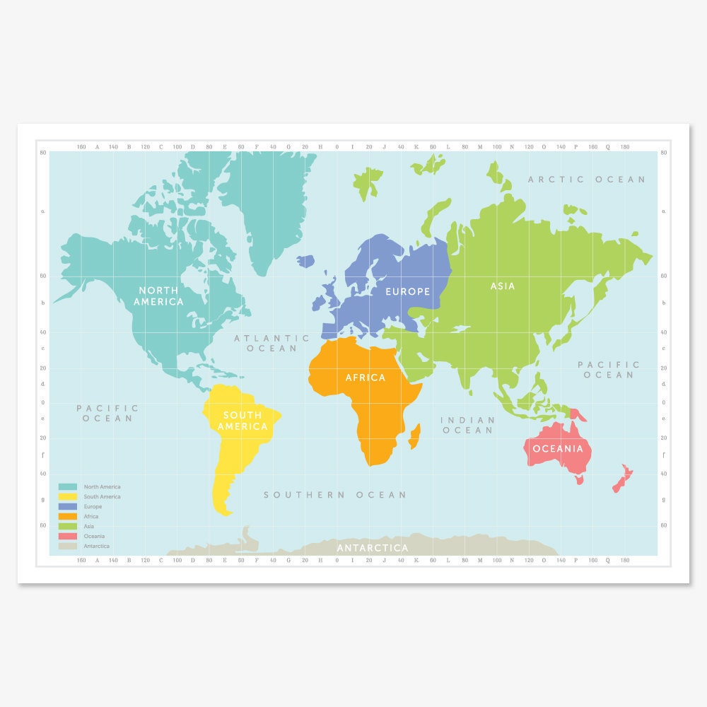 Items similar to Classic World Map on Etsy