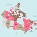 Map of Canada (pInks and browns)