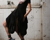 Black deconstruction t-shirt/ Women's Fashion/ Women's T-Shirts/ Edgy T-Shirts/ Women's Dresses