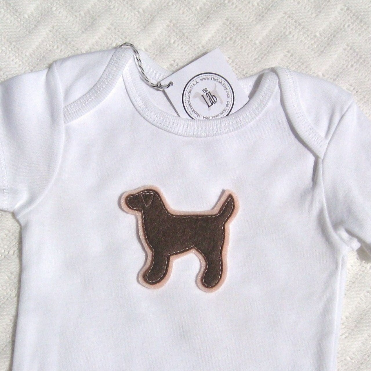 Chocolate Lab Bodysuit - Little Lab Lover (It's a Daughter)