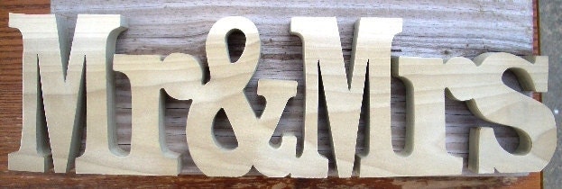 Custom Made Orders for wooden table numbers/initials