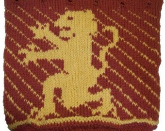 Knitting Pattern Panes Drawstring Bag | eBay