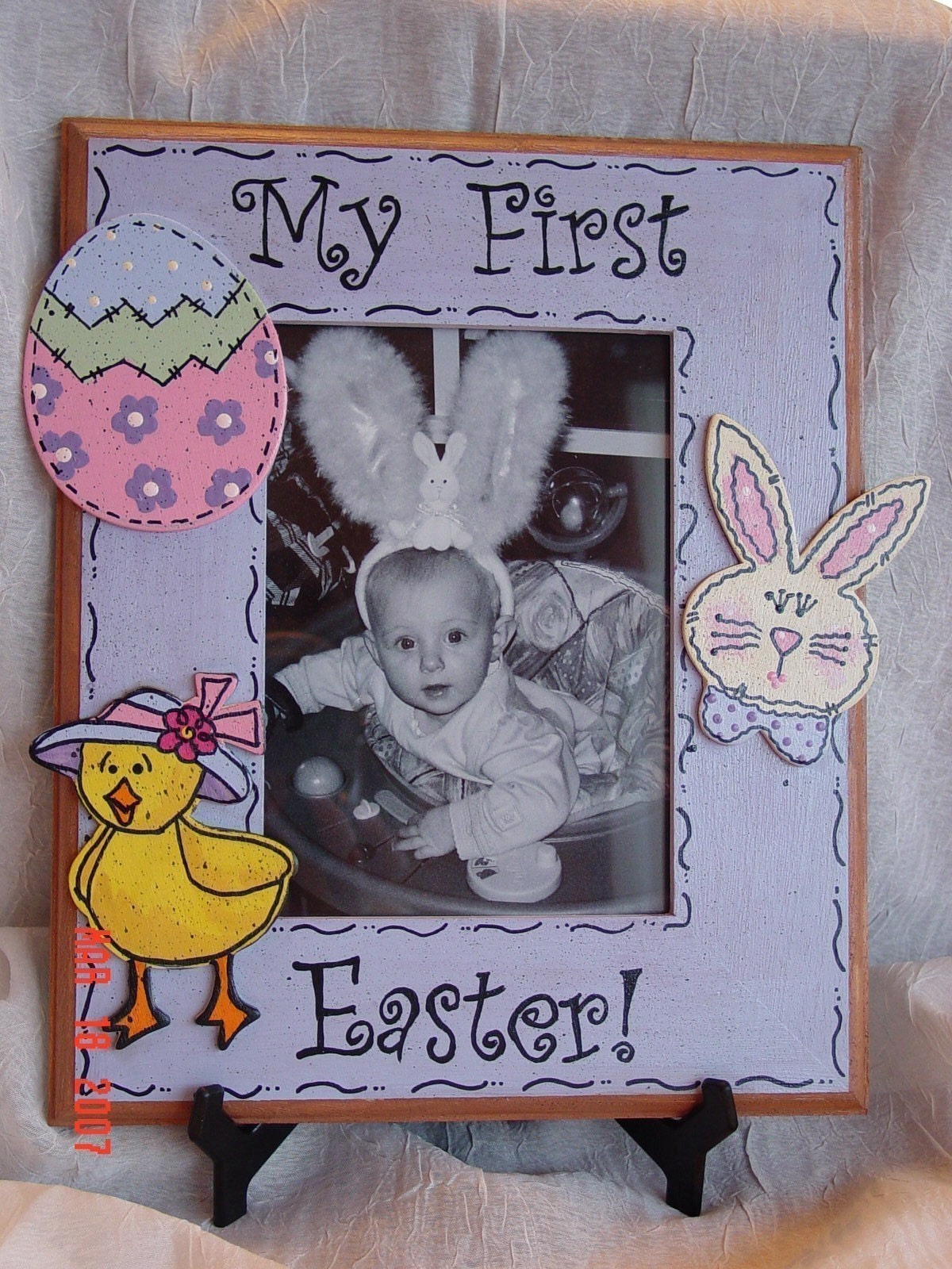 Easter Picture Frame My First Easter 5x7 by cutelittlethings4kid