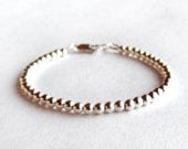 Tiffany Inspired Bead Bracelet in Sterling Silver - 4mm