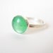 Green Aventurine Stacker Ring - Sterling Silver