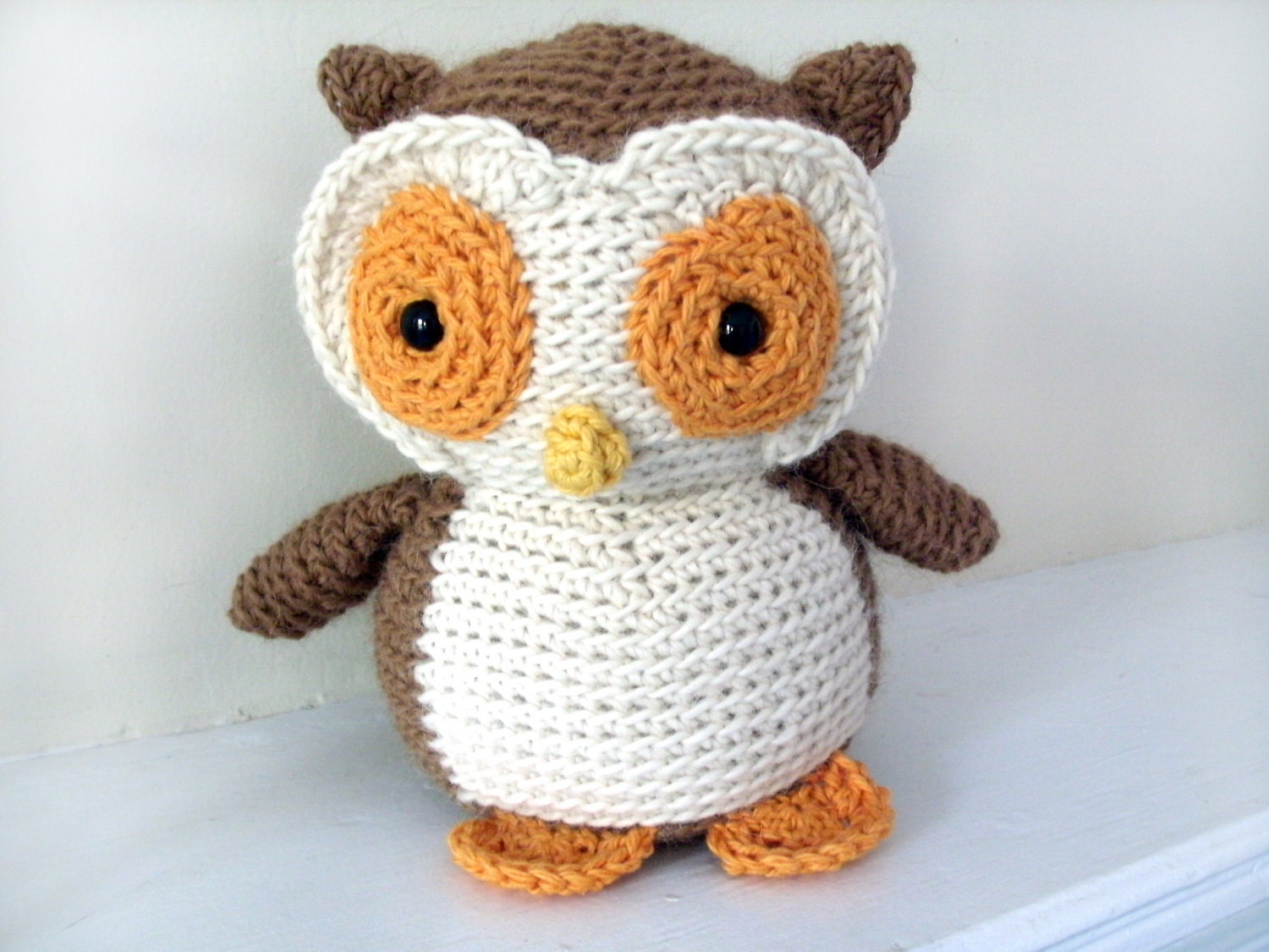 Crochet Owl: Custom Stuffed Owl OOAK