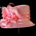 Kentucky Derby Hat, Summer Hat, Easter Hat, Church Hat, Adjustable Size Organza Hat in Pink - "PARTY IN PINK"