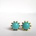 Tall Teal Earrings