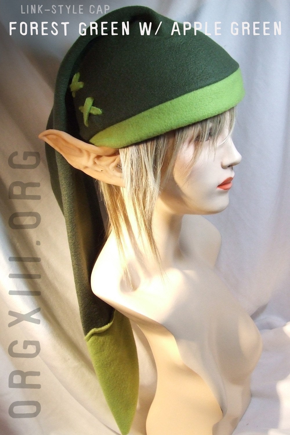 Legend of Zelda - Link cosplay cap in Kokiri green ( forest/apple ) - hats by orgXIIIorg