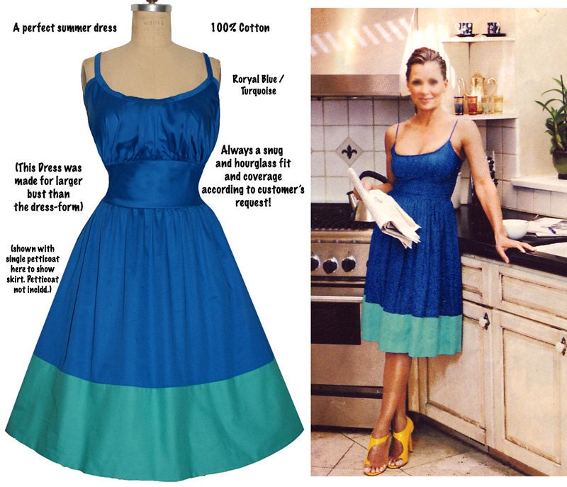Timeless Color Blocked Cool Cotton Dress...