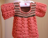 Instant download - Crochet PATTERN (pdf file) - Multi-coloured Top (for baby and toddler)