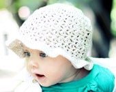 Instant download - Crochet PATTERN (pdf file) - Summer Sun Hat (baby to adult)