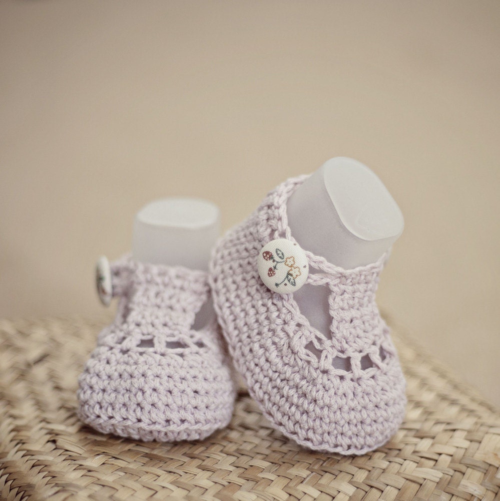 Instant download - Baby Booties Crochet PATTERN (pdf file) - Charlotte Booties