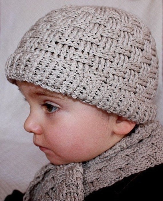 Hat Crochet PATTERN (pdf file) - Baby Boy Hat