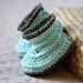 Instant download - Baby Booties Crochet PATTERN (pdf file) - Knit-look Baby Boots