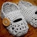 Instant download - Crochet PATTERN (pdf file) - One Strap Baby Booties