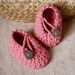 Instant download - Baby Booties Crochet PATTERN (pdf file) - Pretty in Pink Baby Booties