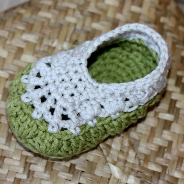 Instant download - Crochet PATTERN Baby Booties (pdf file) - Sorrento Slippers