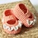 Instant download - Crochet PATTERN for baby booties (pdf file) - Ruffle Mary Janes