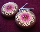 peach sunrise earrings