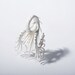CUSTOM - Tchaikovsky Ring with soft white spikes