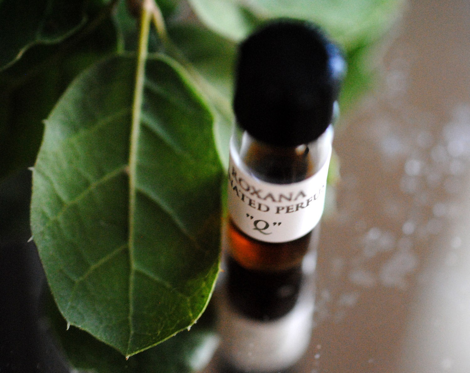 Q Woodland Forest Natural Perfume mini - Organic, botanical perfume for the Oak  with an extract of green oak leaves on Beltane