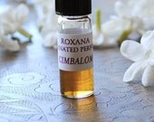 Organic Natural Botanical Perfume Cimbalom mini - Pikake flowers with Amber, an exotic nature fragrance - Lucid, floral aromatherapy