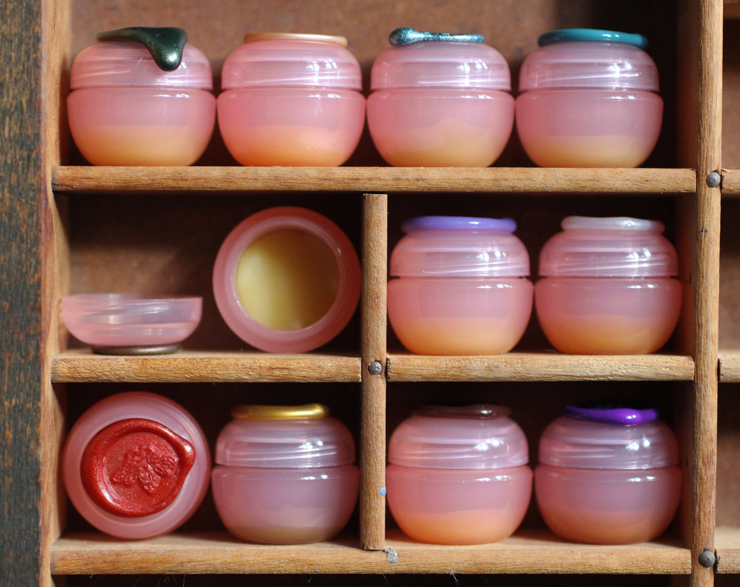 Eco Lux Solid Natural Perfume Mini sample gift set - Nature Fragrance in a cute, fun custom set of five - Consciously made
