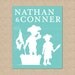 Personalized Silhouette Print // Giclée Art Print for Nursery / Child's Room, 8x10