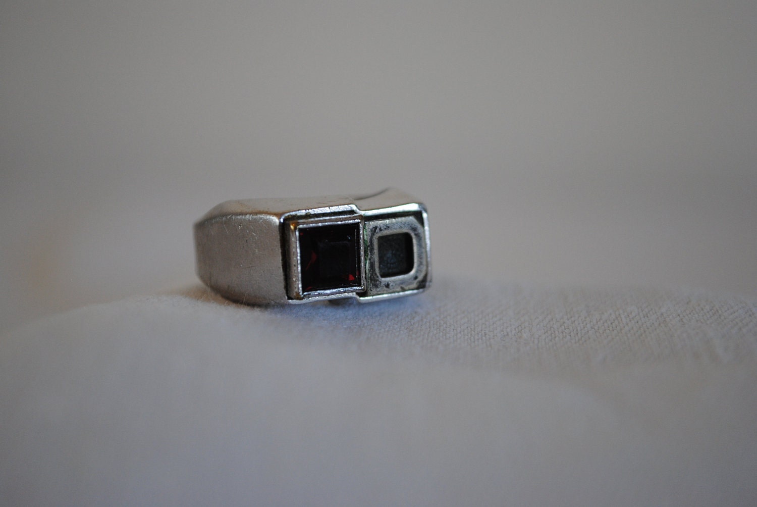 Vintage Silver Initial D Ring Size 8