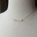 Mother of the groom or mother of bride card with silver infinity necklace, pearl necklace, mother in law gift, boxed gift set for mom