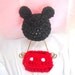 15% OFF use coupon code XMASJULY----Minnie or mickey Mouse set Hat and diaper cover Newborn -12 month