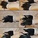 Black Feather Wrist Cuffs