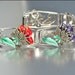 Art Deco Bracelet Sterling Silver Enamel Marcasite Flower Trembler Vintage 1920s Jewelry