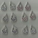 Swarovski Chandelier Components Pewter 12 pc set drop for earrings or pendants