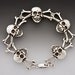 Silver Skull and Crossbone Bracelet